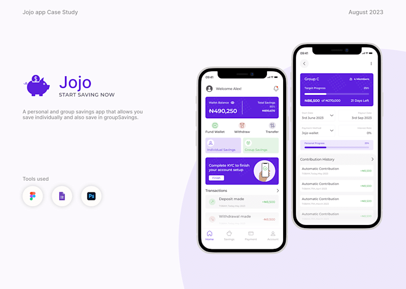 Cover image for Savings App UI/UX Case Study :: Behance