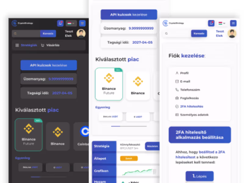 Cover image for CriptoStrategy  User Interface design