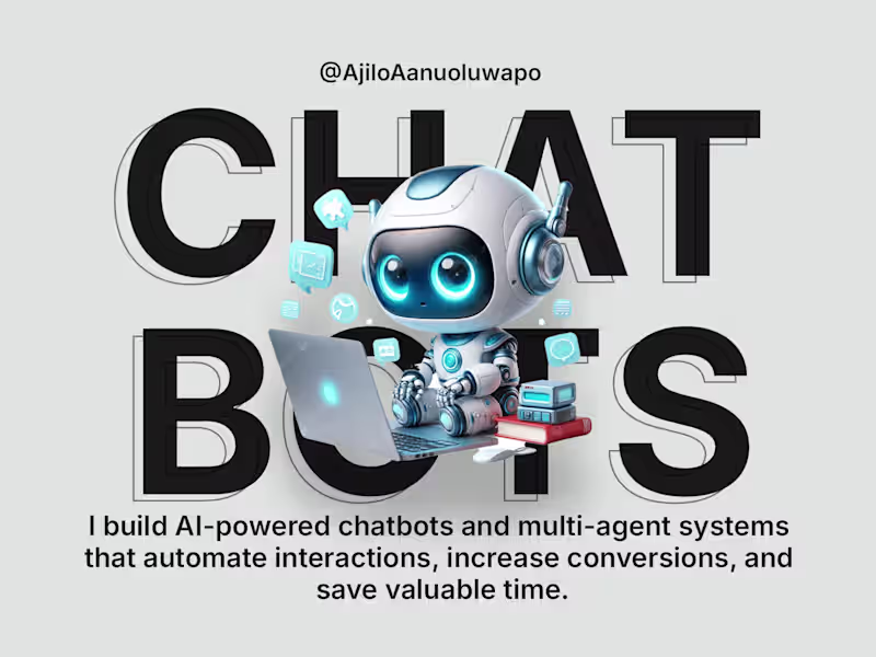 Cover image for No code AI Chatbots/ Agents for Sales, Support & Lead Generation