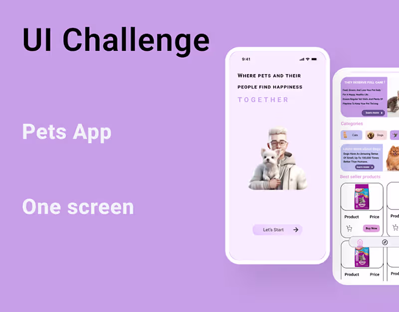 Cover image for Pets App:: Behance