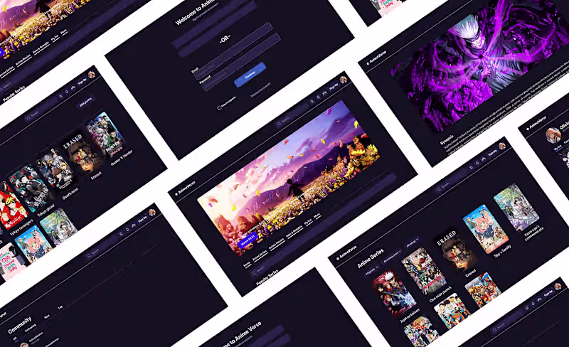 Cover image for Anime Verse - Website Design :: Behance