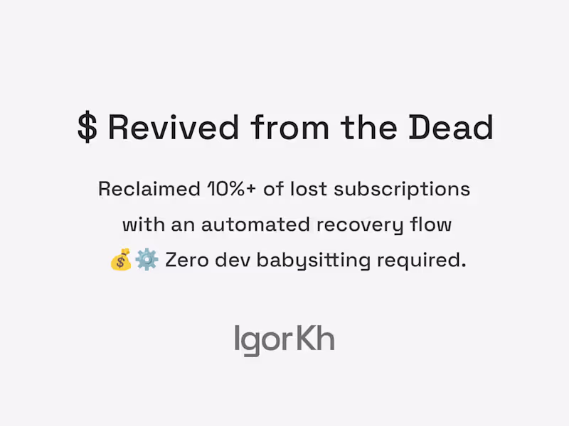 Cover image for Subscription Recovery Integration with Vindicia