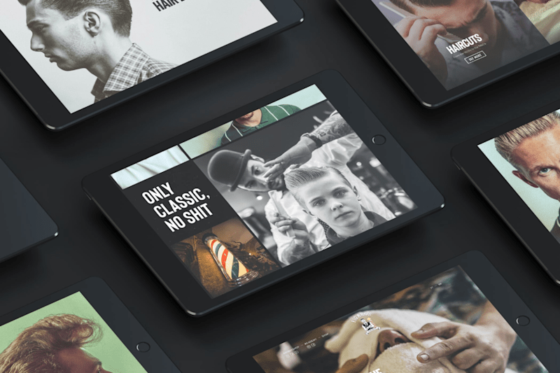 Cover image for Figaro's Barbershop website