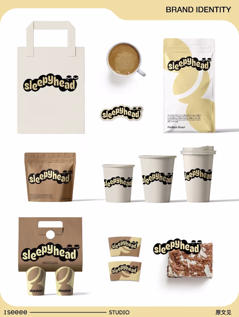 Cover image for Sleepyhead Coffee Brand Identity Design