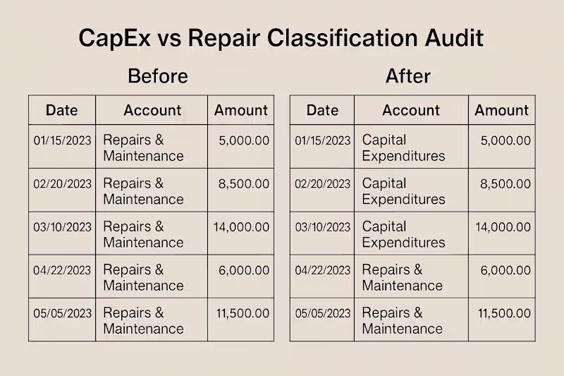 Cover image for CapEx Audit for Multi-family Real Estate Investment Firm