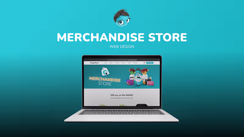 Cover image for Powerfront - Merchandise Store Design