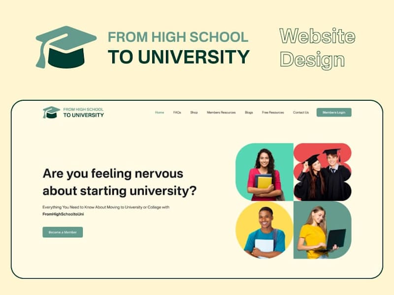 Cover image for From High School To Uni | Educational Website