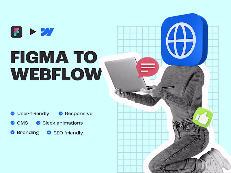 Cover image for Convert your figma design to a webflow website