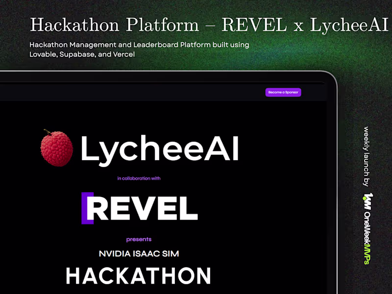 Cover image for REVEL x LycheeAI Hackathon Platform Development