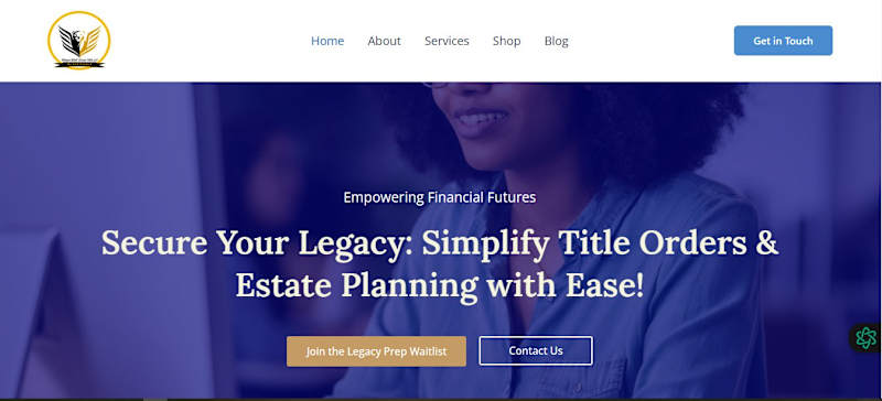 Cover image for Blaque Wall Street Title | Website design