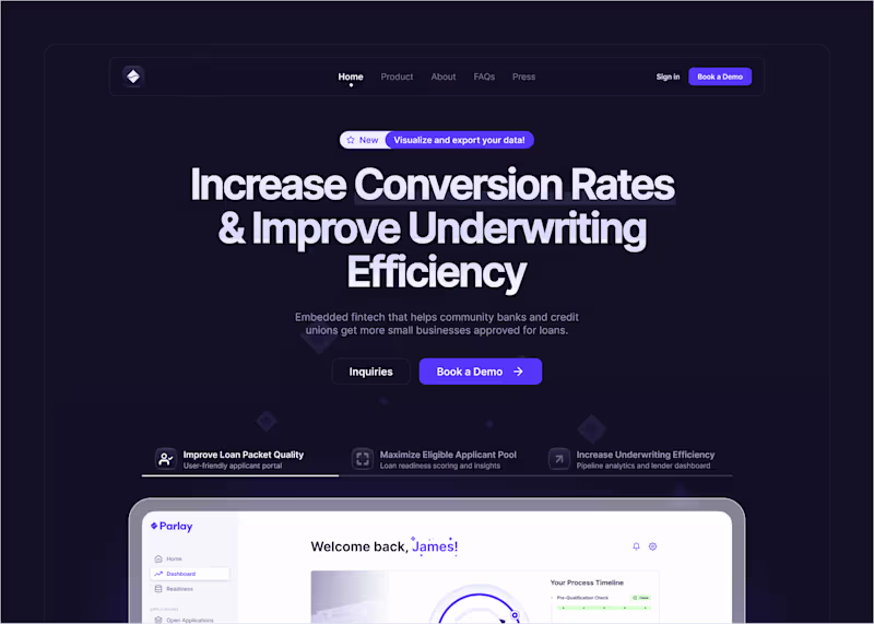 Cover image for Parlay — Finance App & Website