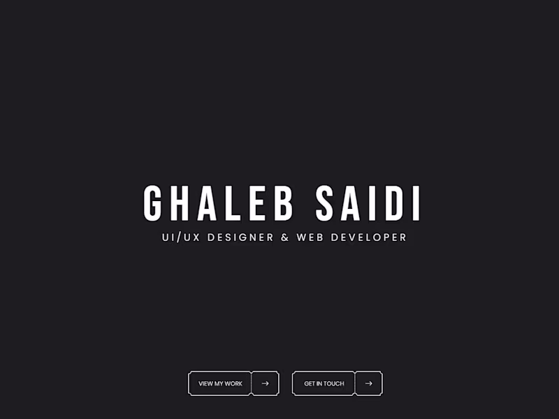 Cover image for Ghaleb Saidi | UI/UX Designer Portfolio