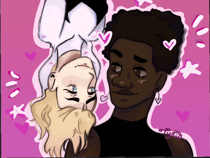 Cover image for Gwen and Miles Fanart!!