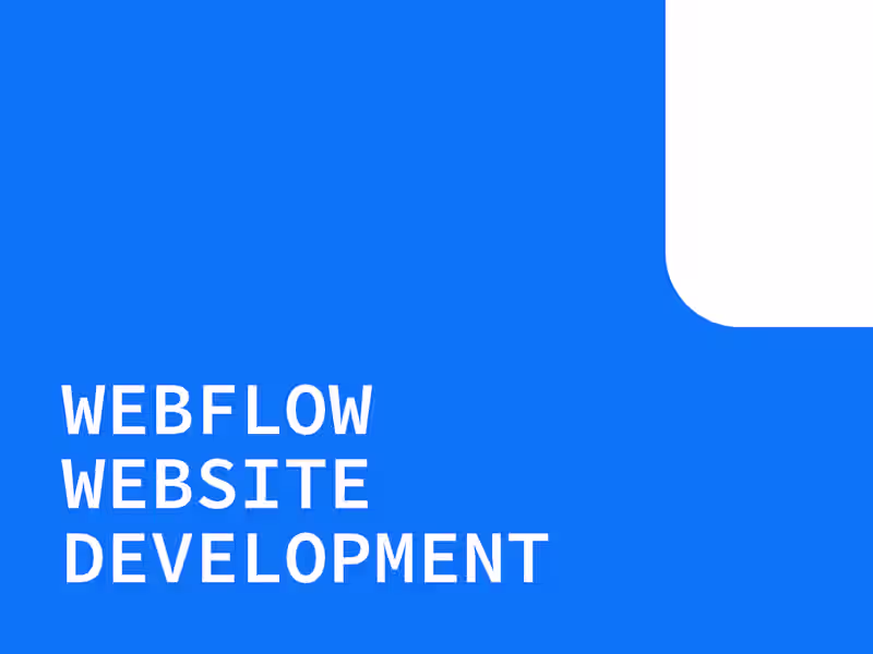 Cover image for Webflow Website Development (From Figma Design)