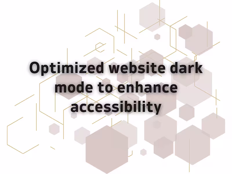 Cover image for Optimized website dark mode to enhance accessibility