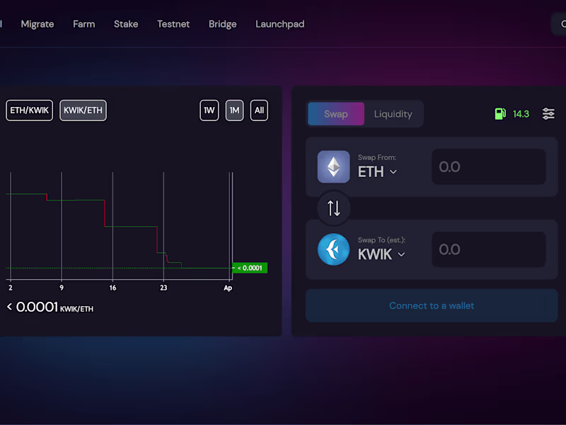 Cover image for Kwikswap Decentralized Exchange