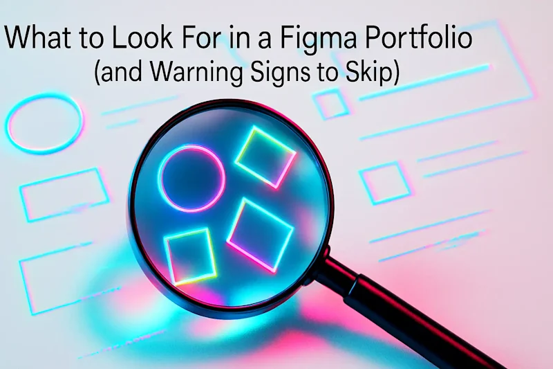 Cover image for What to Look For in a Figma Portfolio (and Warning Signs to Skip)