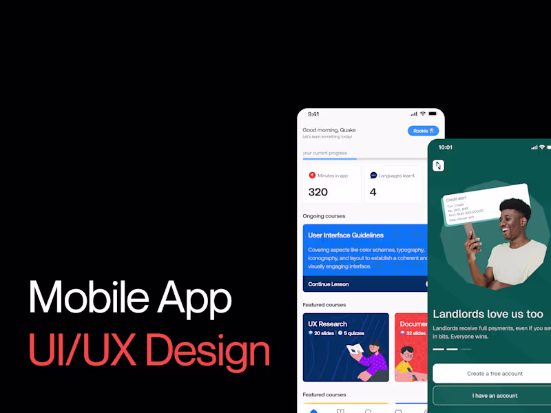 Cover image for Mobile App UI/UX Design