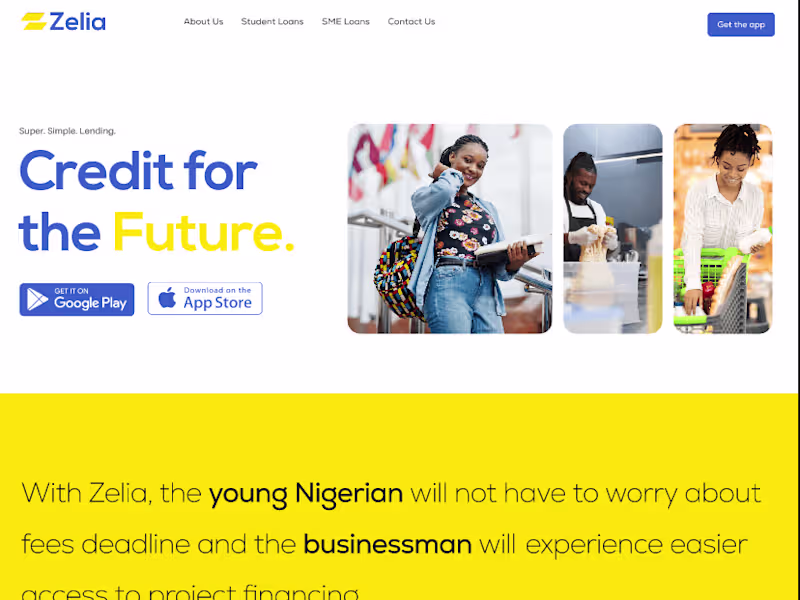 Cover image for ZeliaFinance Web