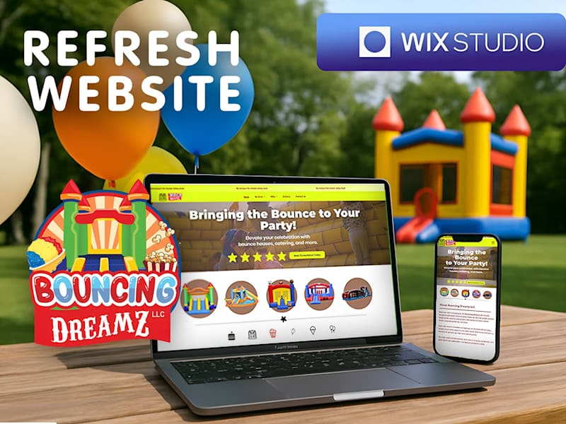 Cover image for Bouncing Dreamz LLC – Website Glow Up