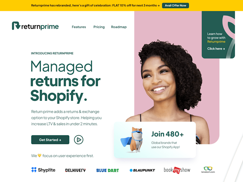 Cover image for SaaS Website UX Overhaul | ReturnPrime Rebrand