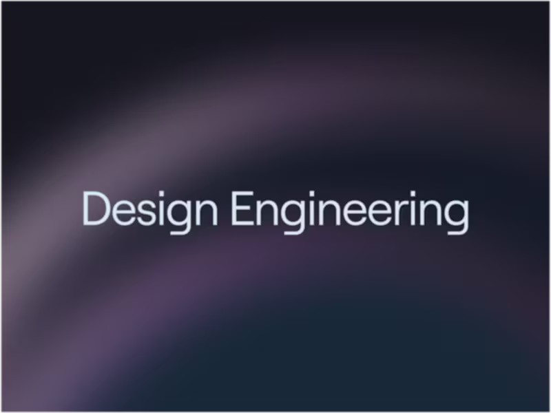Cover image for Design Engineering