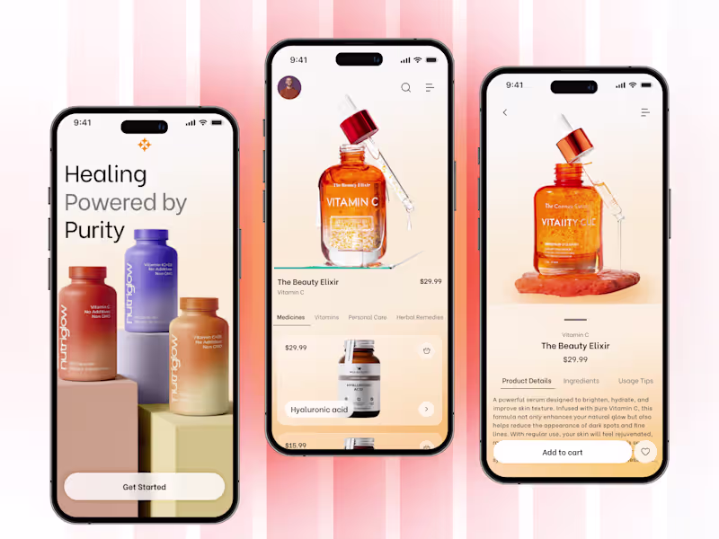 Cover image for Beauty Product App concept UI