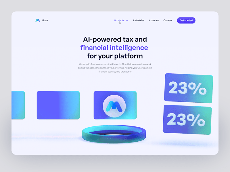 Cover image for Musetax (Design + Framer development)