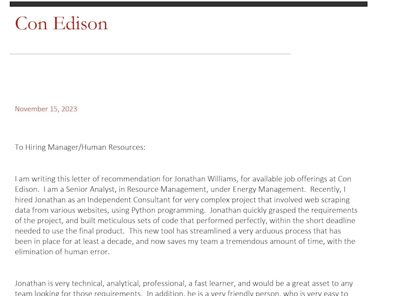 Cover image for Automated Data Scraping Solution - Con Edison