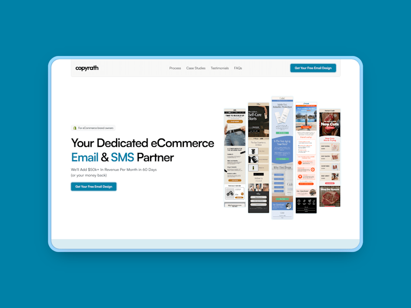 Cover image for Landing page for Copyrath
