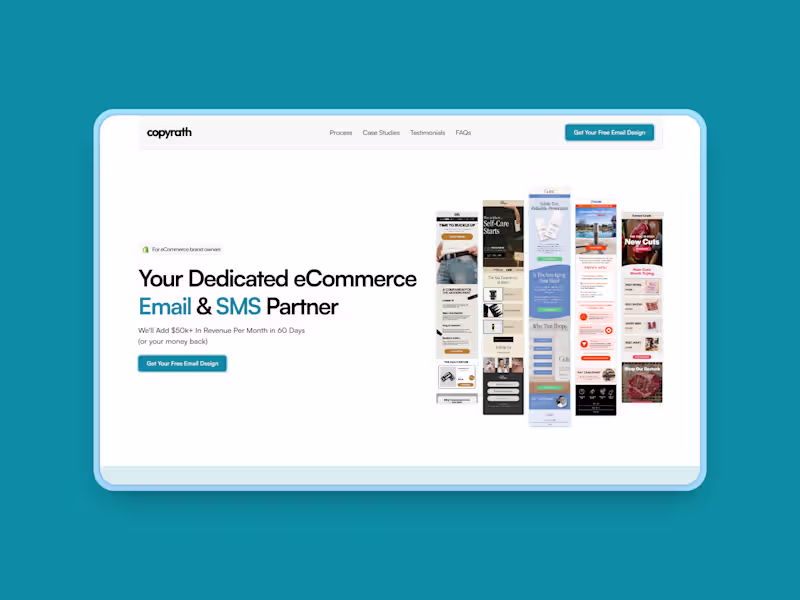 Cover image for Landing page for Copyrath