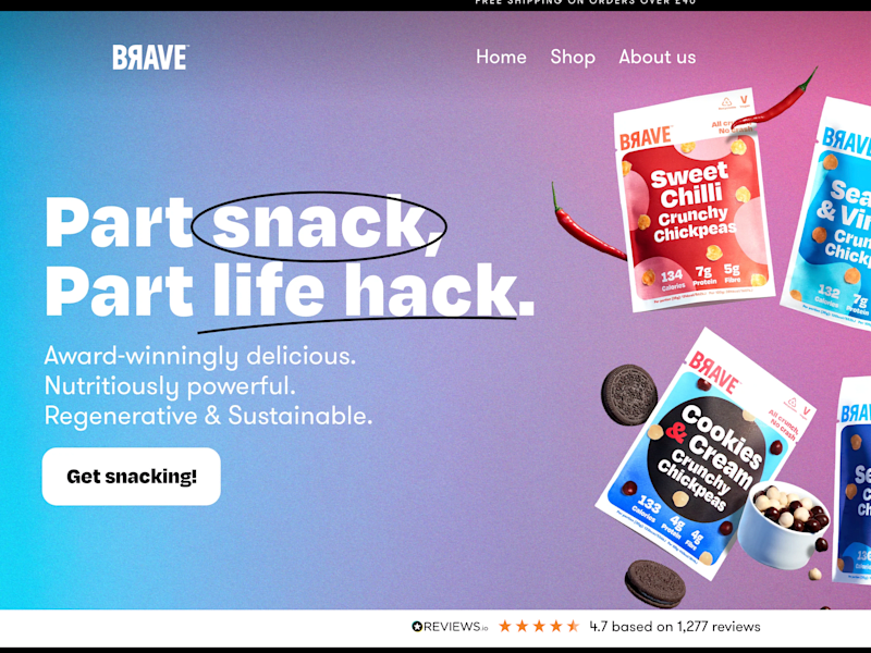 Cover image for Brave Foods Website