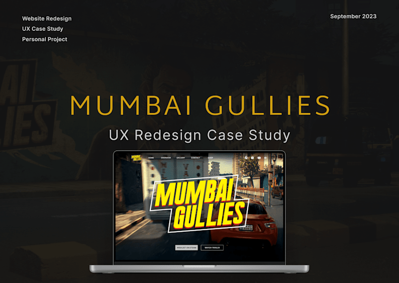 Cover image for Mumbai Gullies Website Redesign