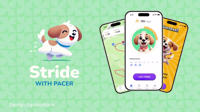 Cover image for Stride with Pacer: A Habit-Building Mobile Concept