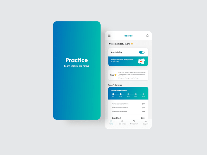 Cover image for Practice for Tutors (Online Tutoring App)
UX/UI Design