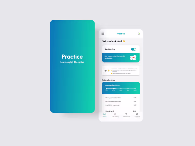 Cover image for Practice for Tutors (Online Tutoring App)
UX/UI Design