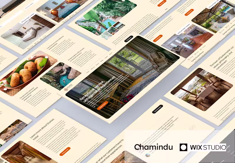 Cover image for Durkes – Wix Studio hotel template