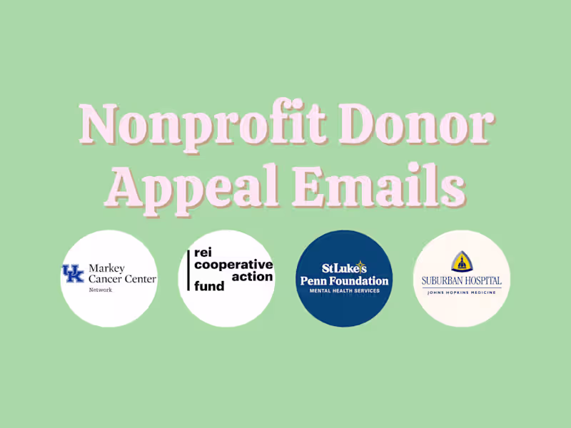Cover image for Nonprofit Donor Appeal Emails