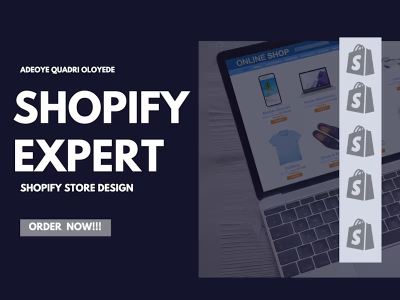 Cover image for i will Built design  redesign shopify dropshipping website