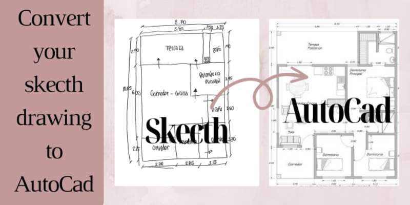 Cover image for I will convert your sketch drawing yo autocad