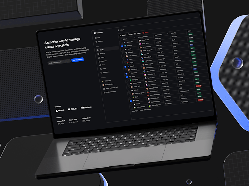 Cover image for Compass - Minimal CRM Design Kit