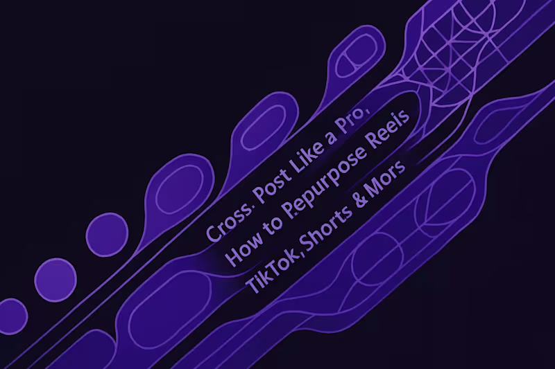 Cover image for Cross-Post Like a Pro: How to Repurpose Reels for TikTok, Shorts & More