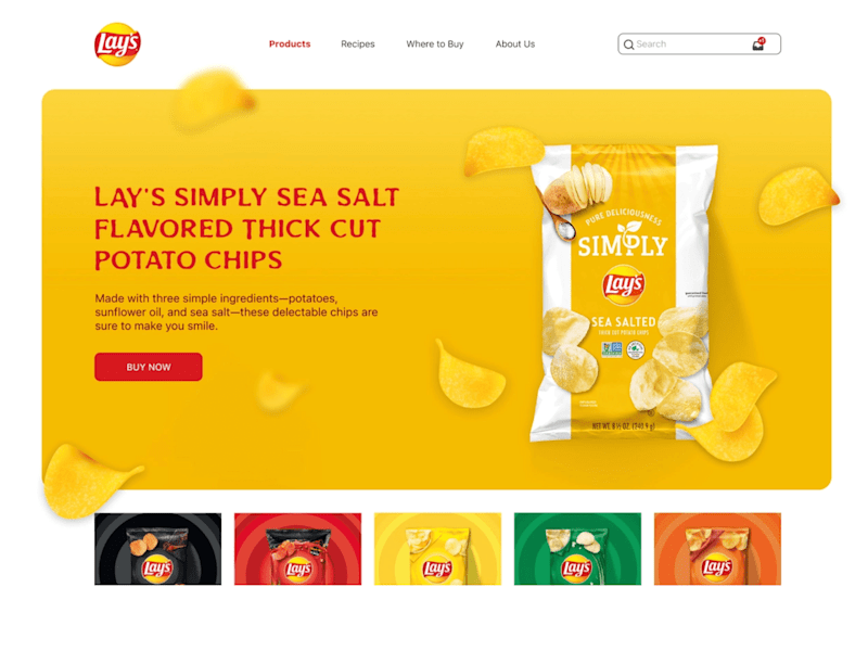 Cover image for Lay’s UI WEB DESIGN