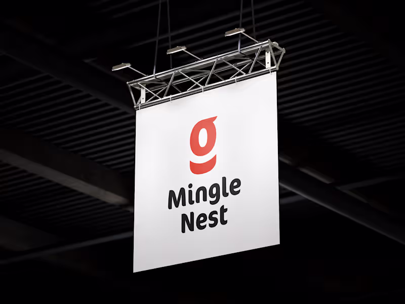 Cover image for Mingle Nest logo branding