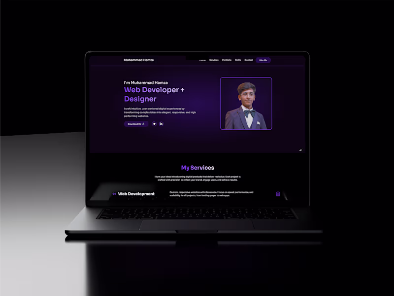 Cover image for This project is my personal portfolio website, designed and ...