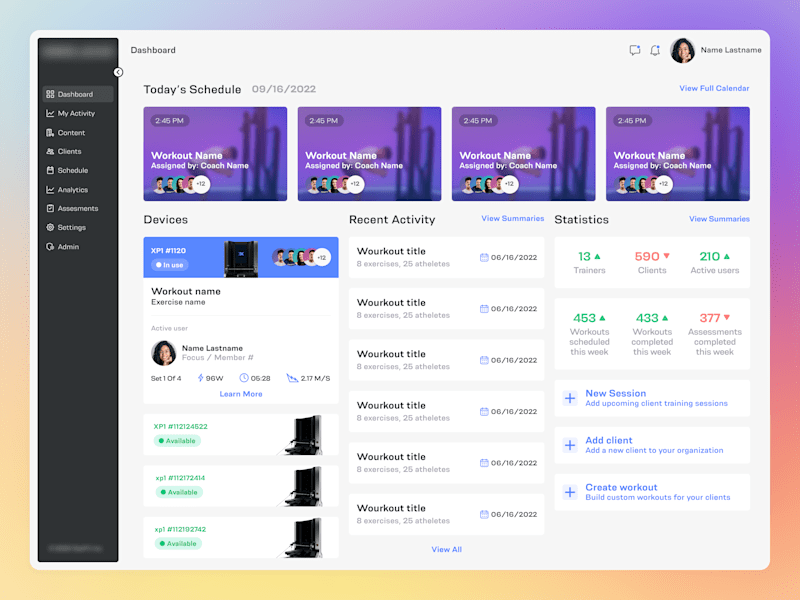 Cover image for OxeFit - 💪 Fitness Platform | Desktop App | Ui/Ux Startup