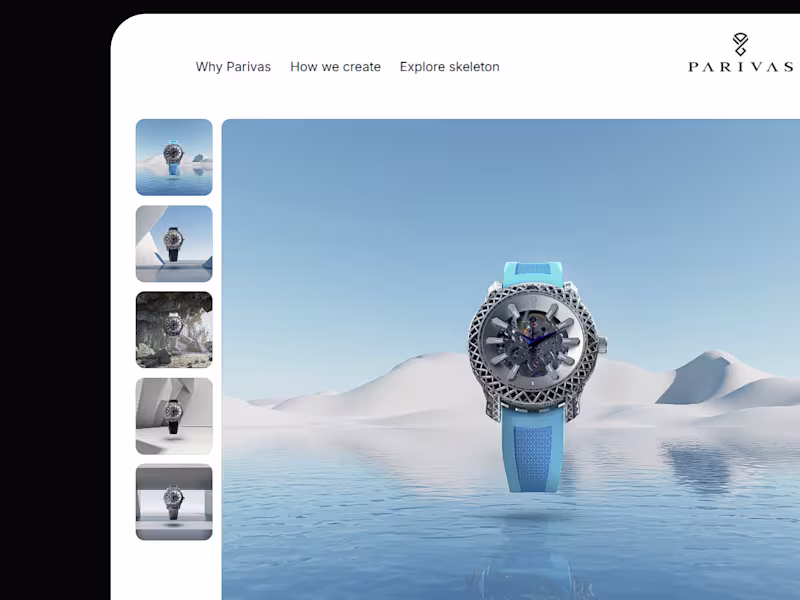 Cover image for Luxury Watch Brand E-commerce Website Development