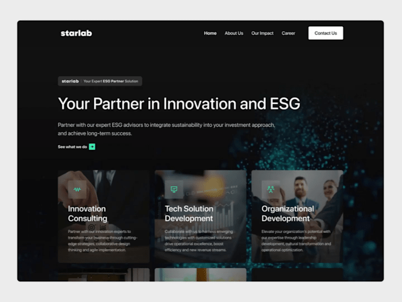 Cover image for Starlab - ESG Platform Landing Page