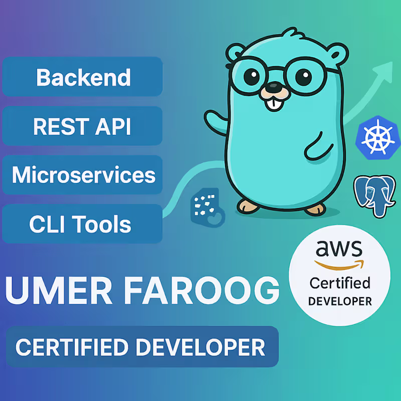 Cover image for I will develop or fix golang backend, rest apis, and cli tools