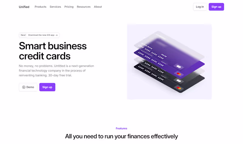 Cover image for Smart Business Bank Landing Page